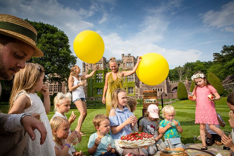 Filminspelning inför Barnens sommarkalas. 