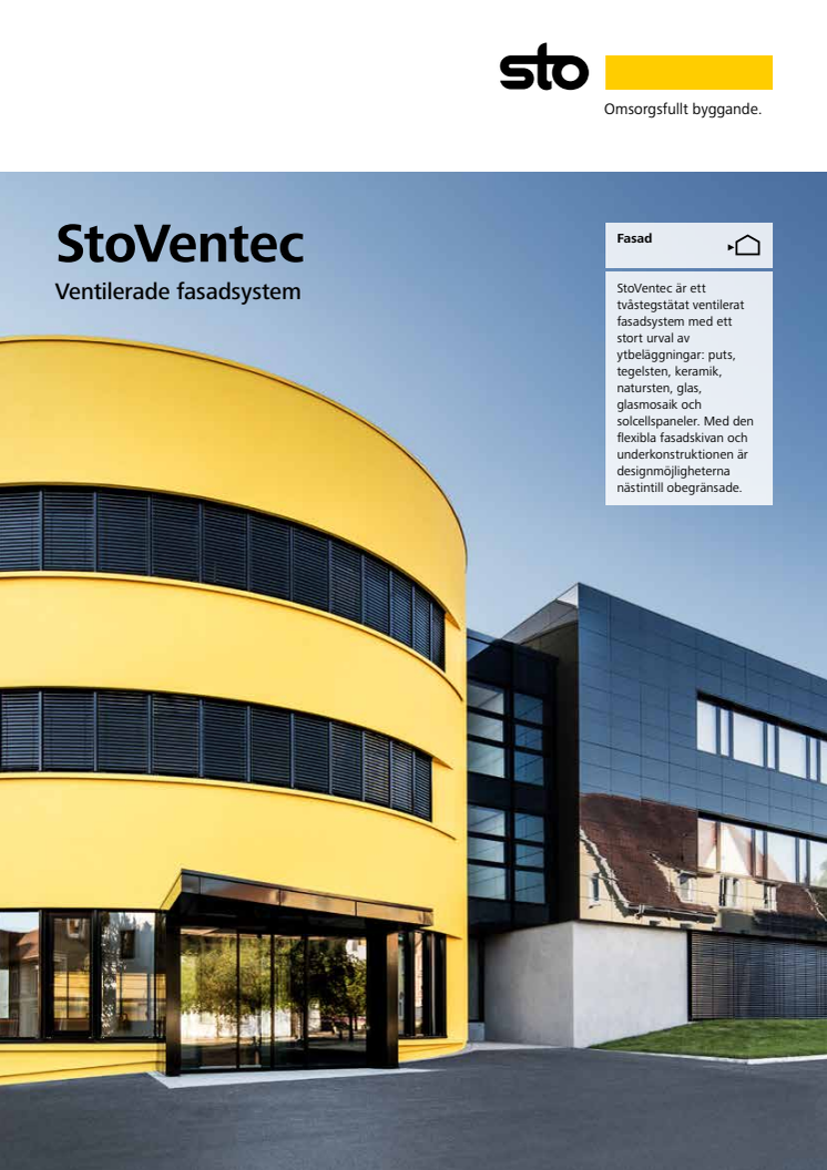 StoVentec - ventilerade fasadsystem
