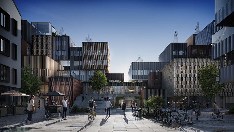 I GoCo Health Innovation City bredvid Astra Zeneca i Mölndal utvecklas nu 100 000 kvadratmeter yta med kapacitet för 350 företag och 7000 människor inom hälsobranschen.