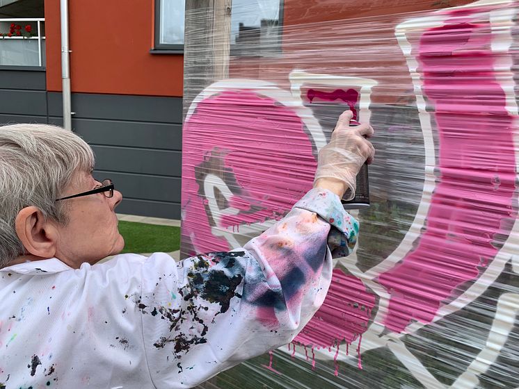 Seniorgraffiti Halmstad Årets kulturkommun