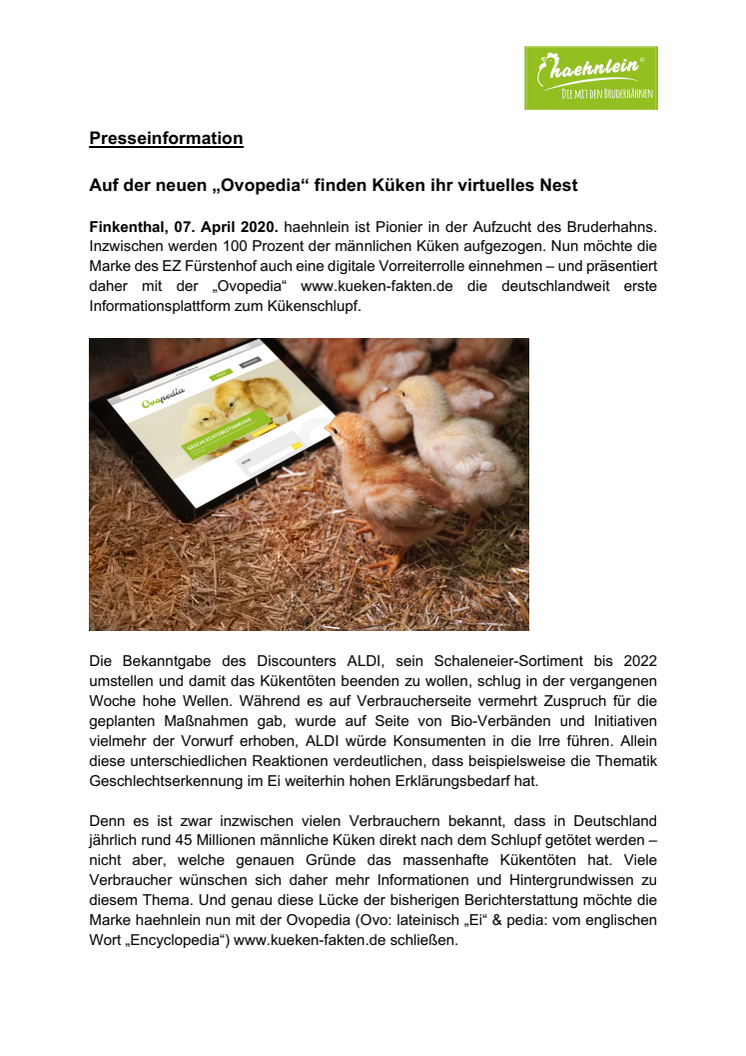 Presseinformation_haehnlein_Ovopedia_Kueken_Fakten.pdf