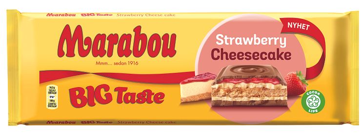 Marabou Big Taste Strawberry Cheesecake