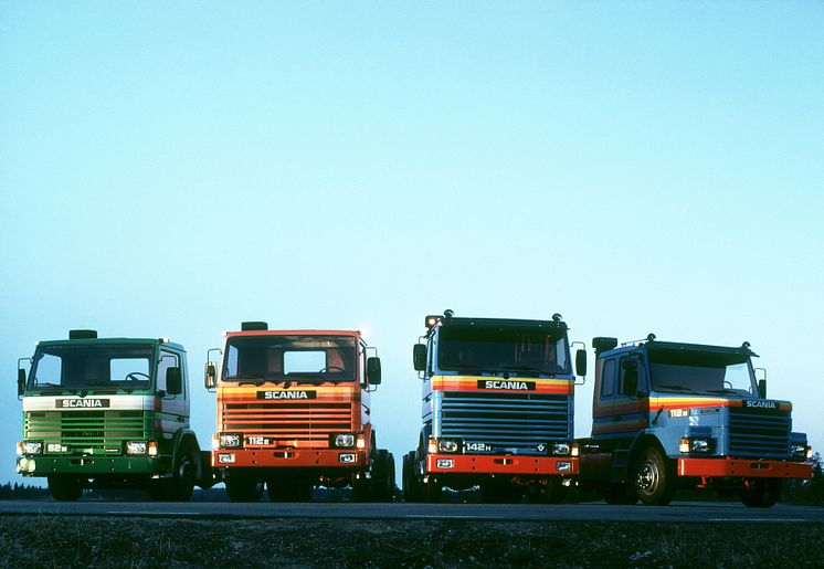 Die historische Scania Baureihe 2 aus dem Jahr 1981.