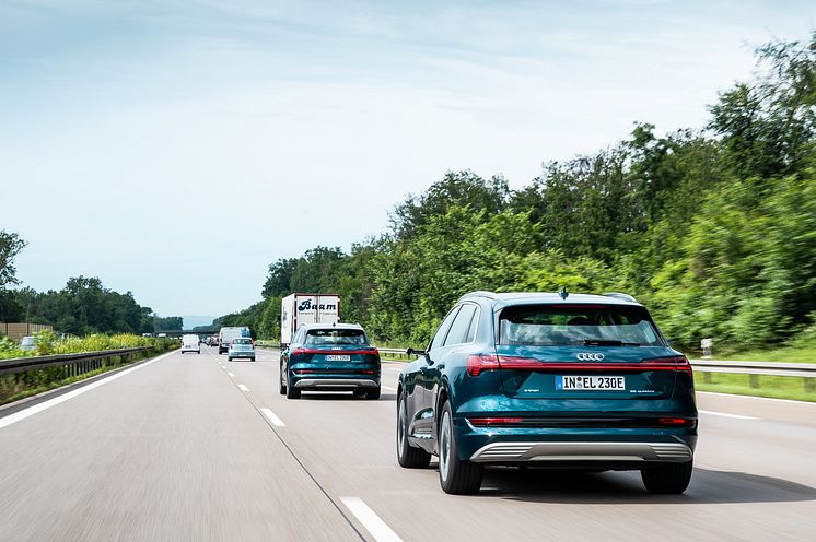 3x Audi e-tron 55 quattro på langturstest