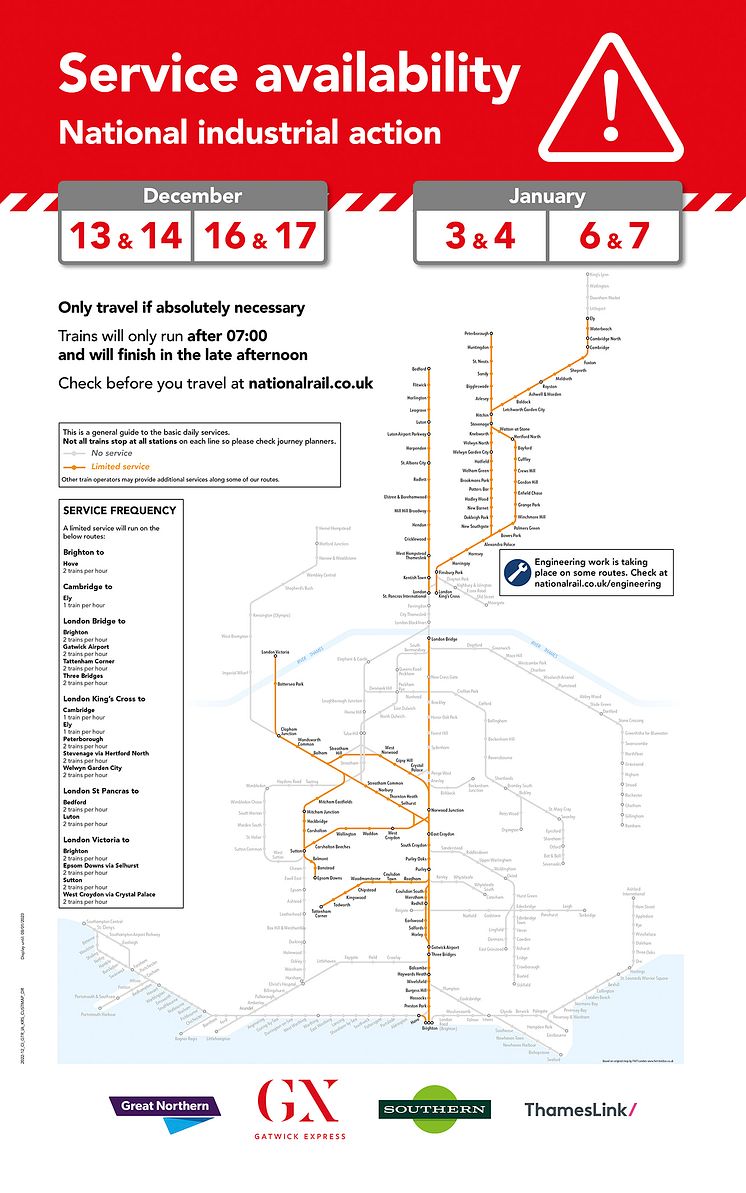 3-7 Jan 2022 strike map