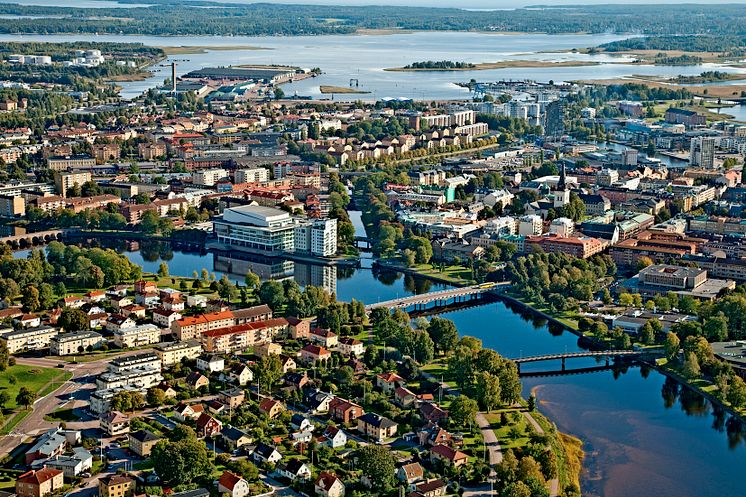 Flygfoto över Karlstad CCC