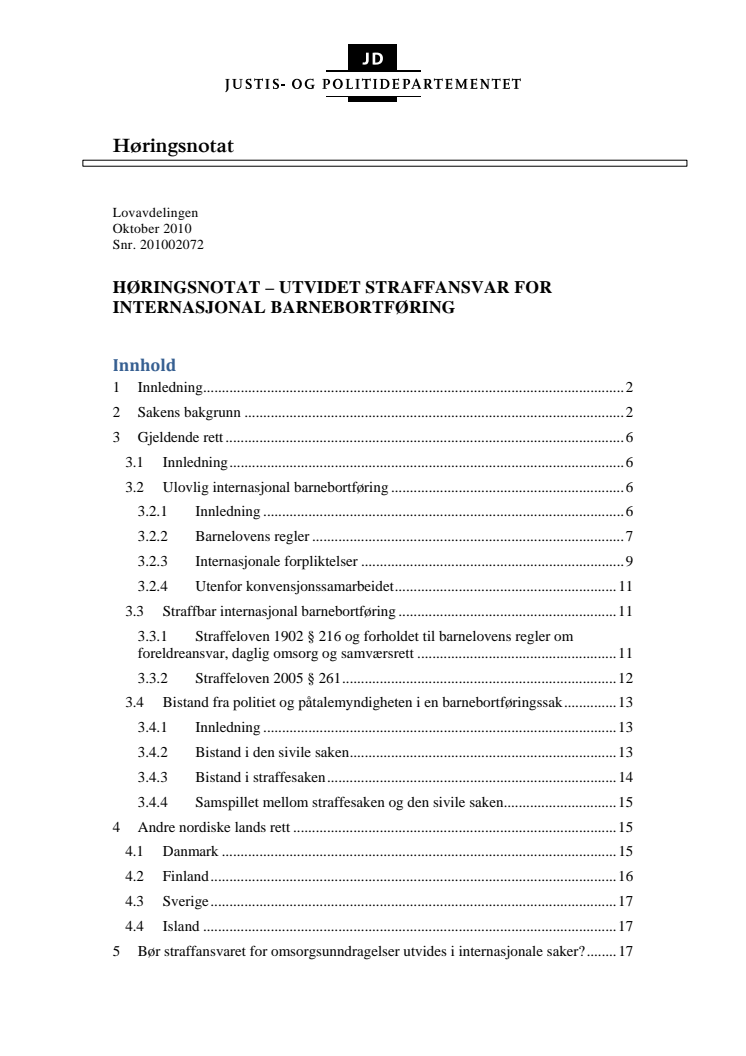 Straffeloven § 216 og forholdet til barnelovens regler