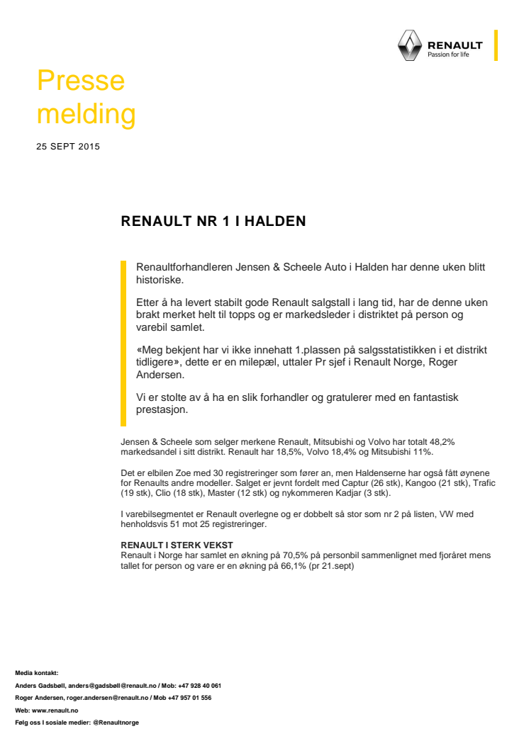 RENAULT NR 1 I HALDEN