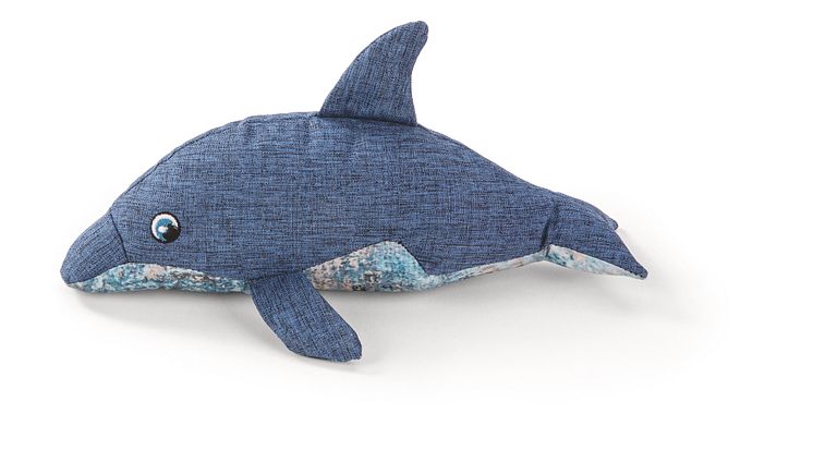 Little&Bigger Recycled PET Dog Toy Dolphin.jpg