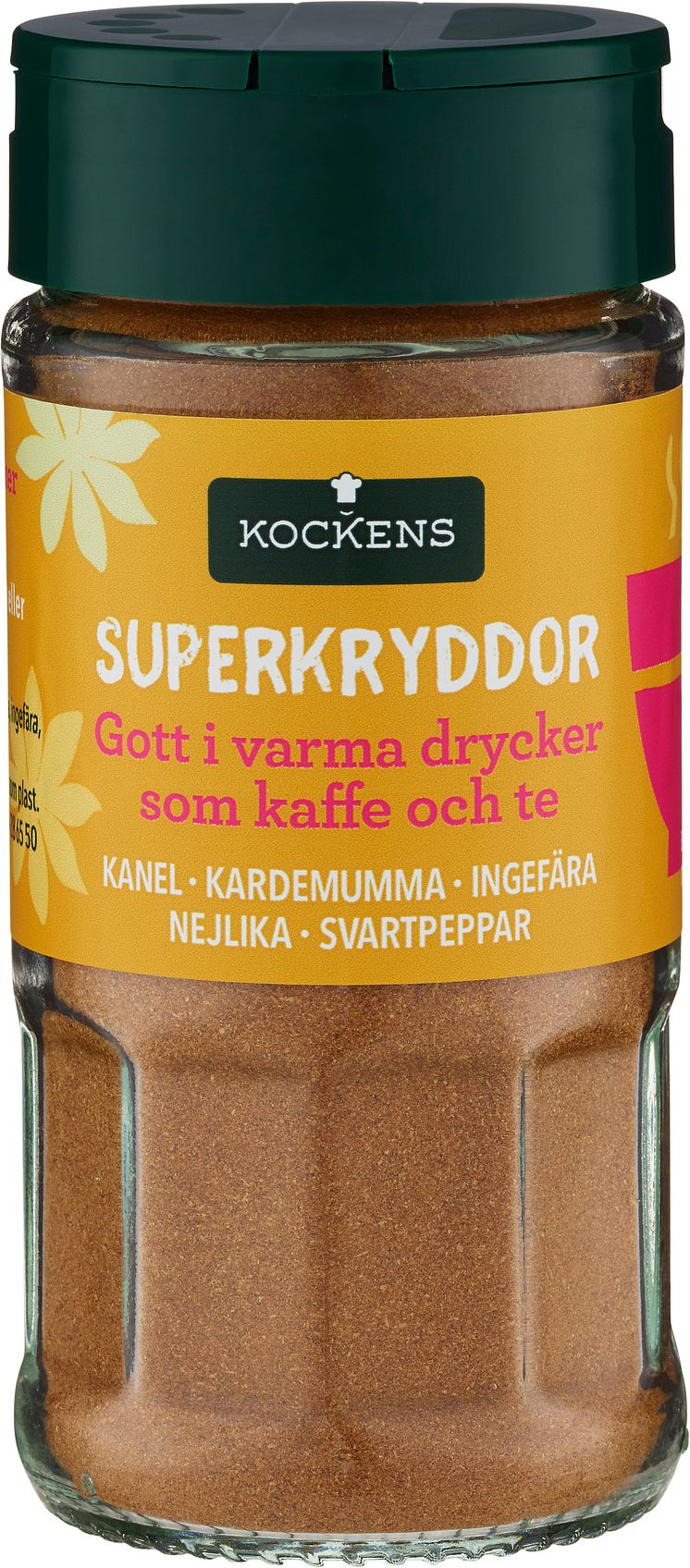 Superkryddor - kanel, kardemumma, ingefära, nejlika, svartpeppar