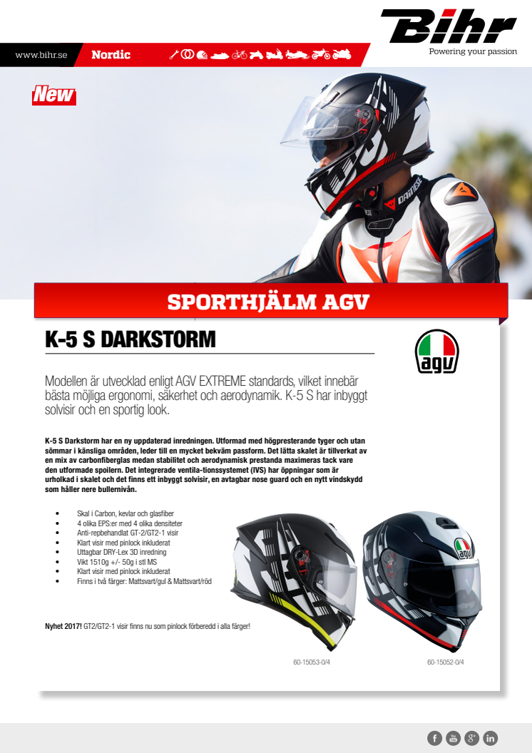 AGV K-5 S Darkstorm