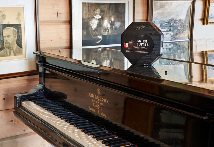 Zum Gourmet-Portfolio von Novelty Food gehören unter anderem die Pralinen „Grieg Suites“, die eine Hommage sind an Norwegens größten Komponisten, Edvard Grieg.