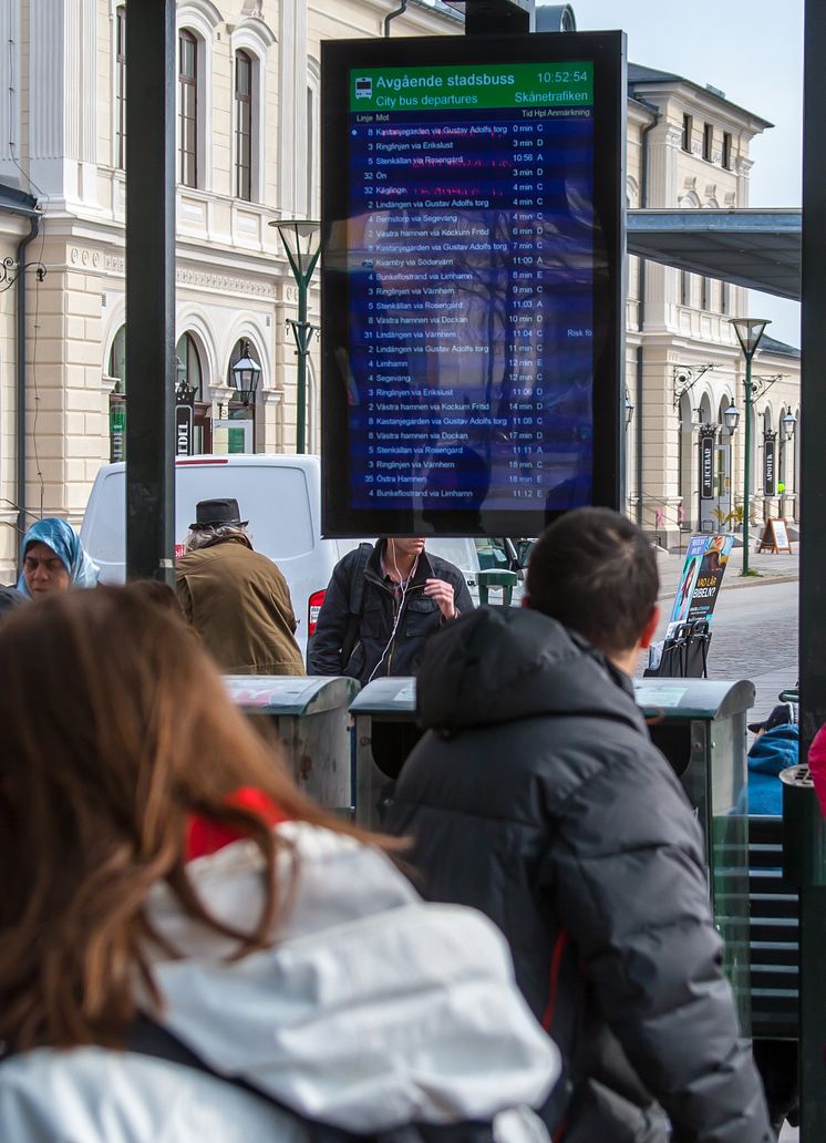 Sunlight readable skylt, med ökad läsbarhet även i direkt solljus