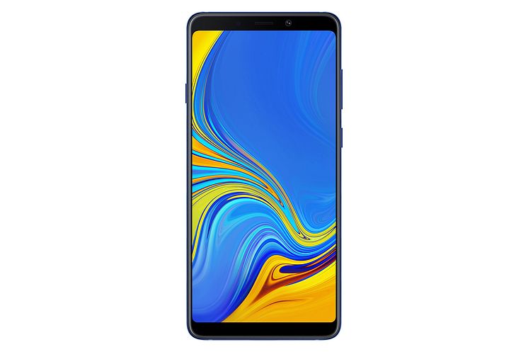 Galaxy A9_Front_Lemonade Blue