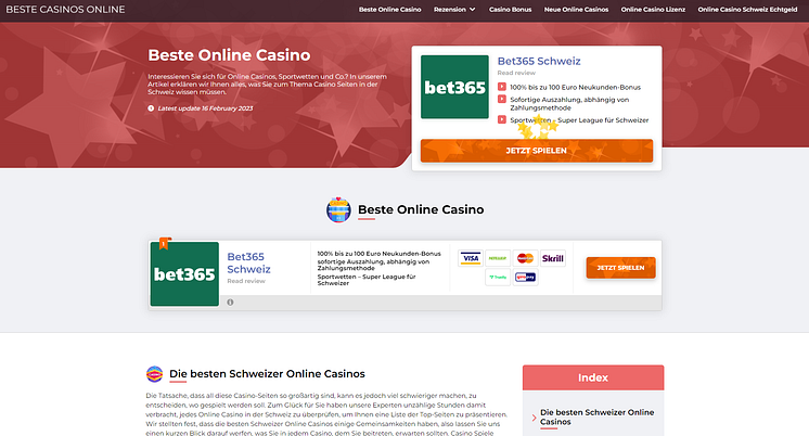 Beste Casinos Online