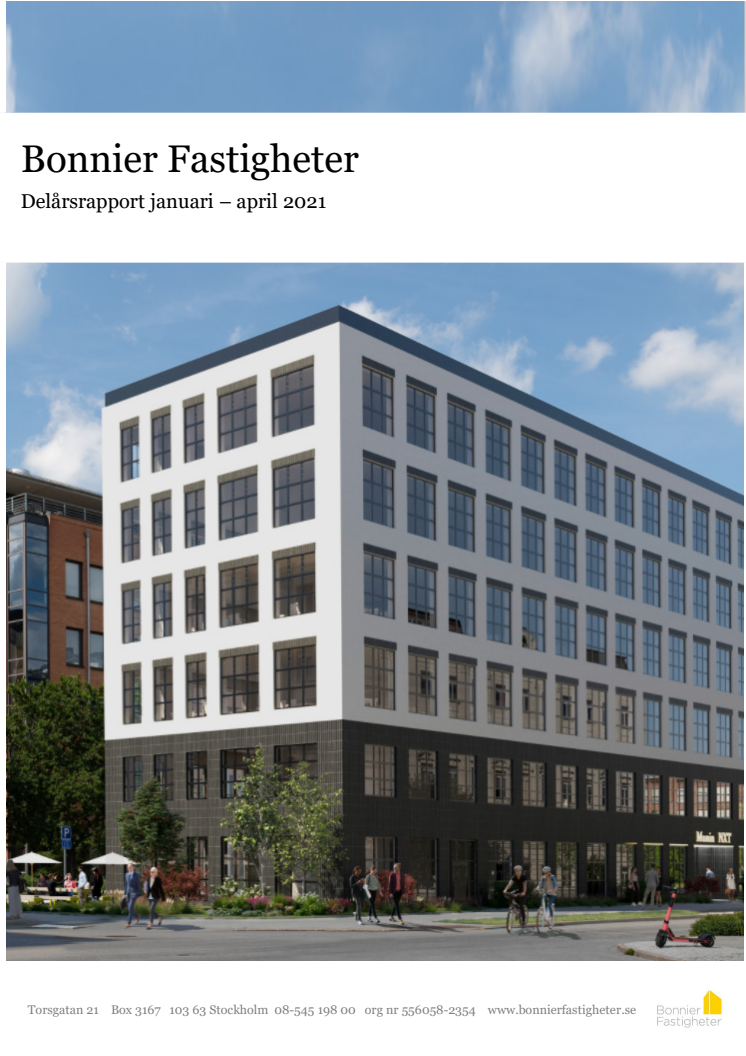 Delårsrapport januari-mars 2021
