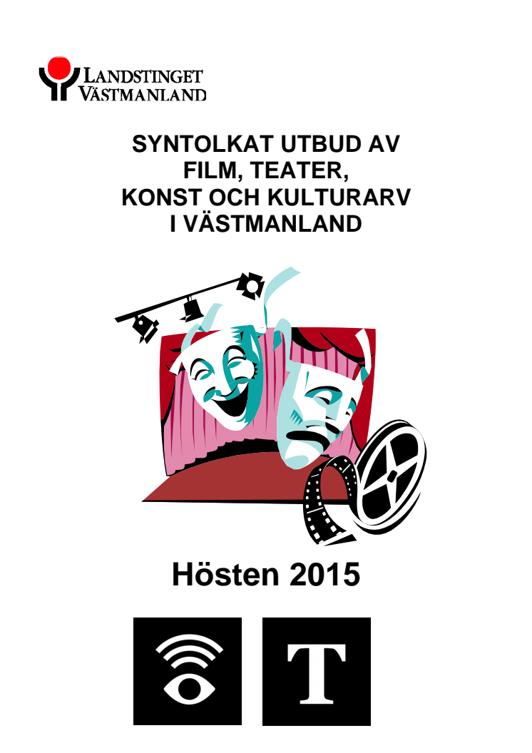Program för syntolkad kultur hösten 2015
