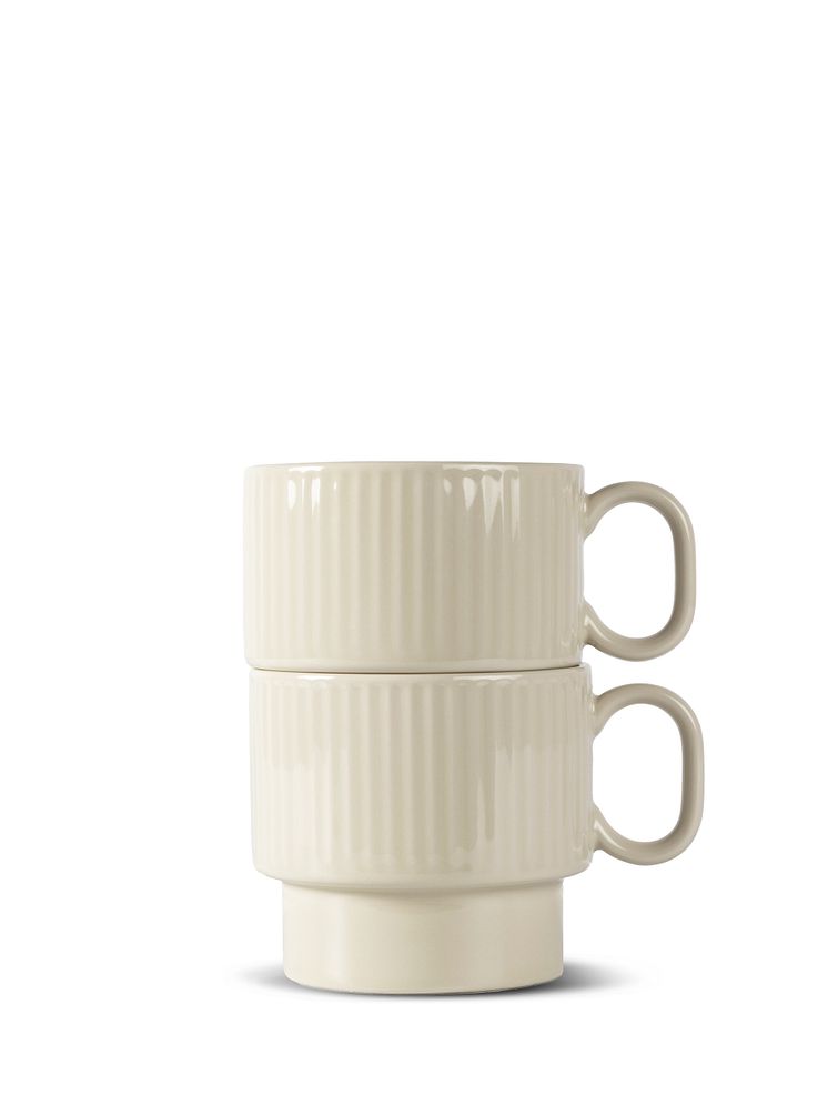 Sagaform SS25 - Coffffee & More tea mug, 2-pcs Beige 
