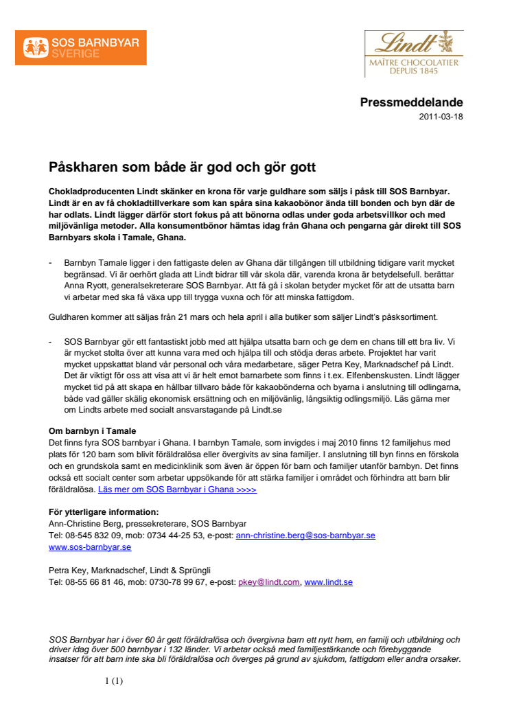 Påskharen som både är god och gör gott