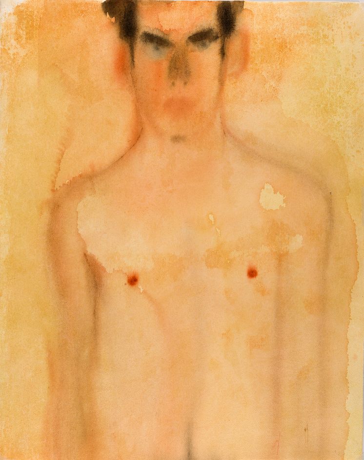 Mats Gustafson, Nude (Eric) 2, 1991, akvarell på papper