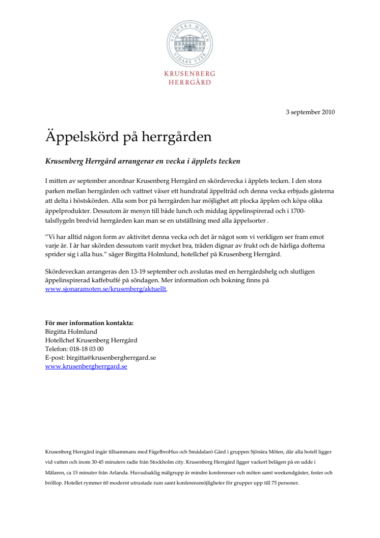 Äppelskörd på herrgården