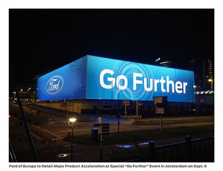 Bildet er tatt på Ziggo Dome-arenaen i Amsterdam planlegger Ford en rekke globale avdukninger den 6. september.
