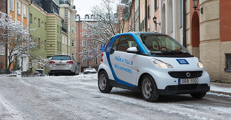 Swedavia inleder nu ett samarbete med bildelningstjänsten car2go