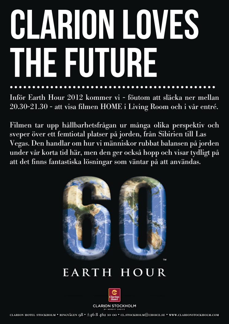 Filmvisning inför Earth Hour