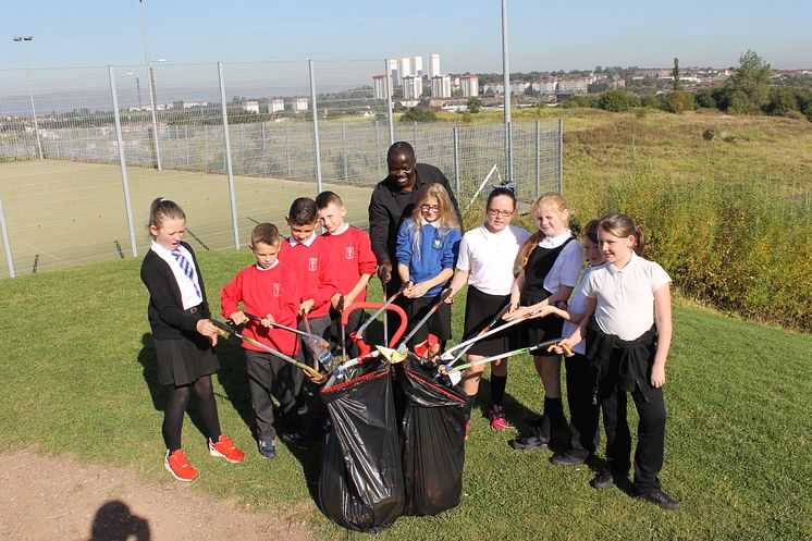 Litter Pick at Keppoch Campus