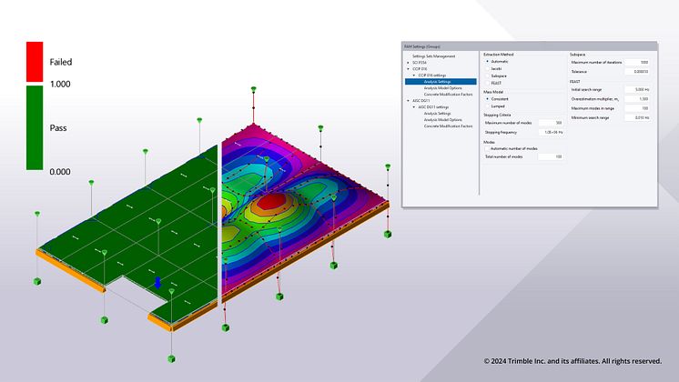 Tekla2024-TSD-Vibration analysis  Footfall assessment