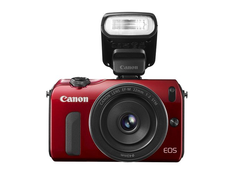 Canon EOS M Röd Framifrån
