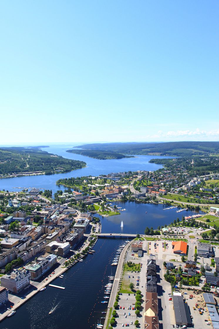 Flygbild Härnösand, Höga Kustens södra skärgård