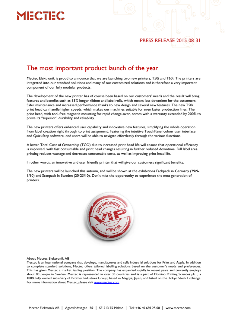 The most important product launch of the year.
