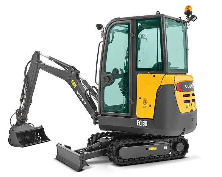 Volvo EC18D minigrävare - studio