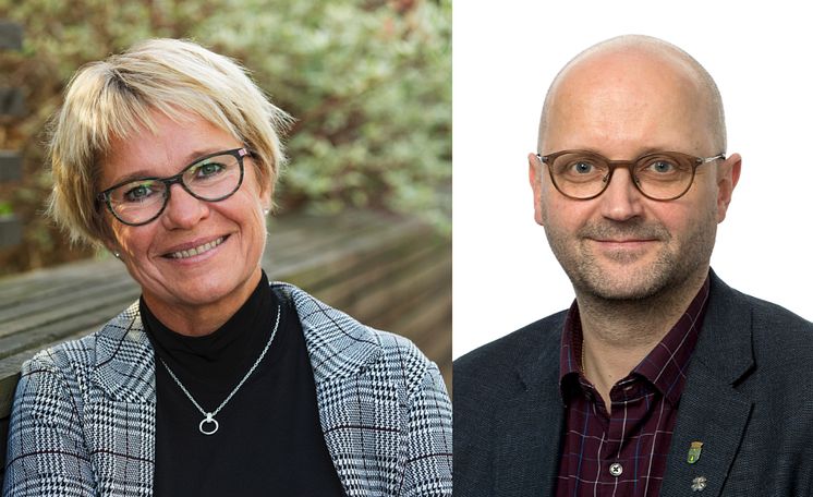 Yvonne Westerlund, affärsutvecklare Riksbyggen och Sven Tornberg, kommunalråd, Haparanda stad.