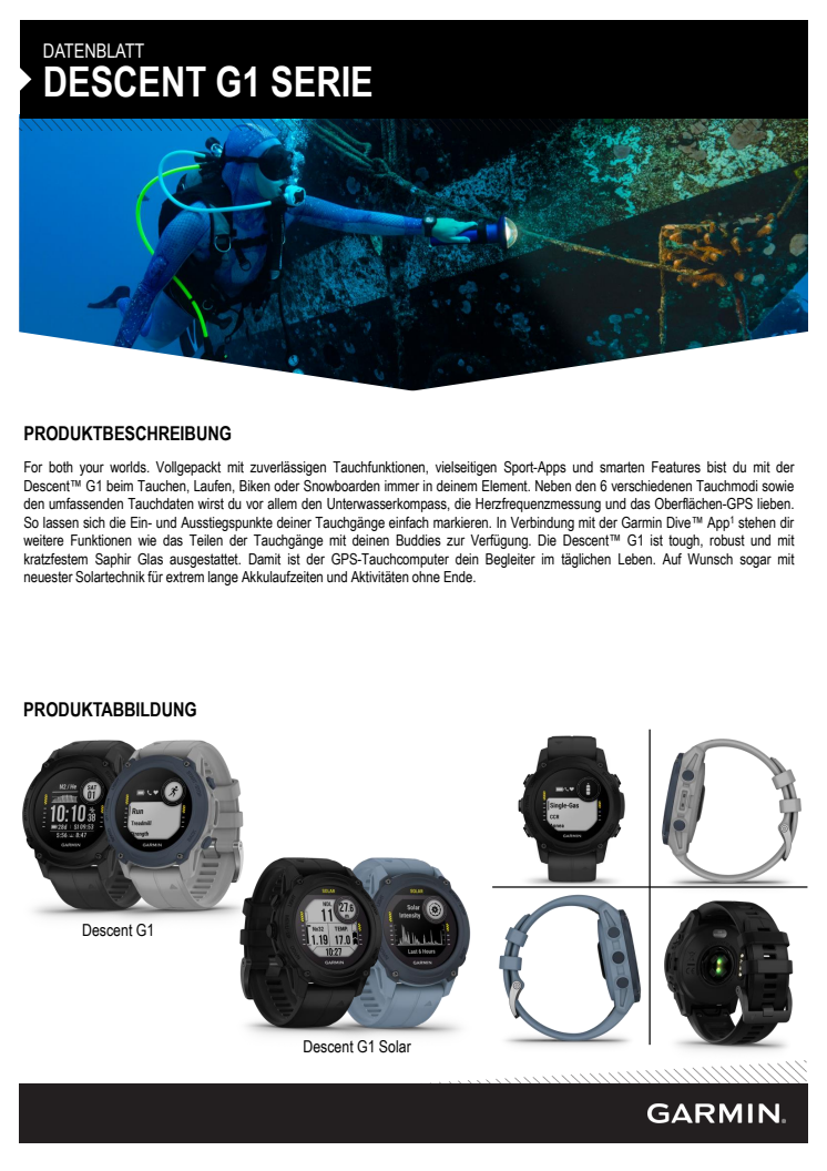 Datenblatt_Garmin_DE_Descent G1 Solar Ocean Edition