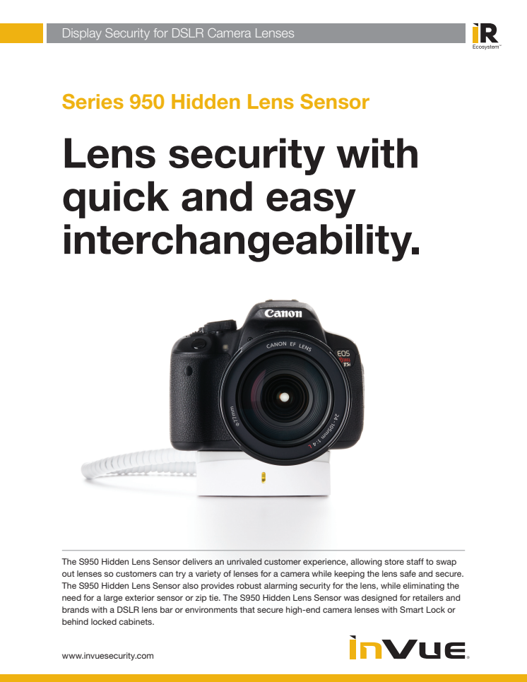 Varularm från Gate Security - InVue Series 950, Hidden Lens Sensor