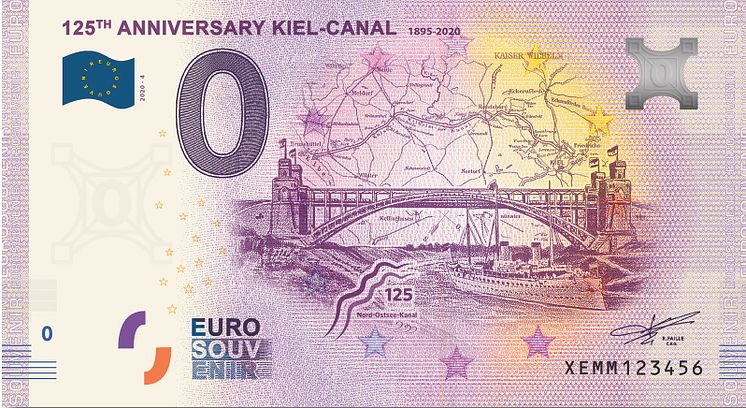 0-Euroschein 125 Jahr NOK