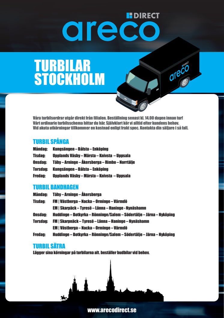 Areco Direct Turbilar i Stockholm
