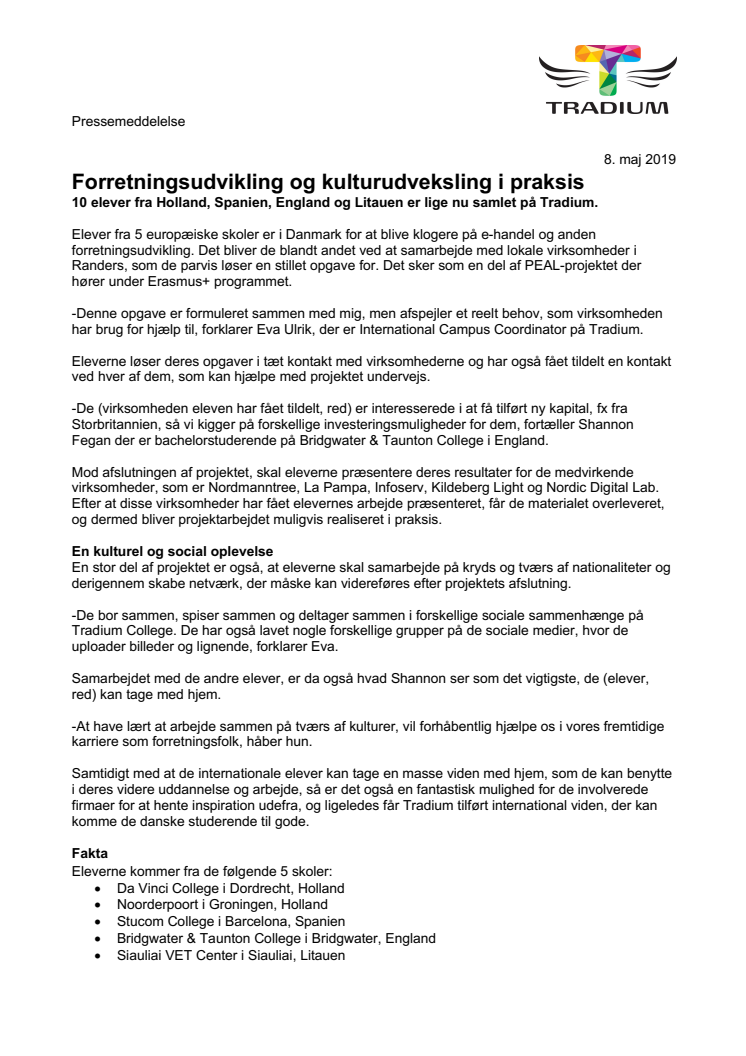 Forretningsudvikling og kulturudveksling i praksis