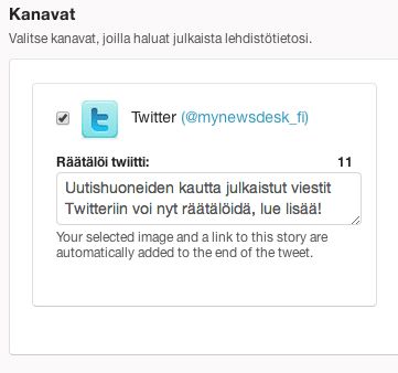 Räätälöi oma viestisi Twitteriin