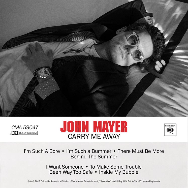 John Mayer - Carry Me Away - Omslag 