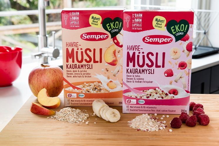 Semper lanserar ekologisk müsli för barn