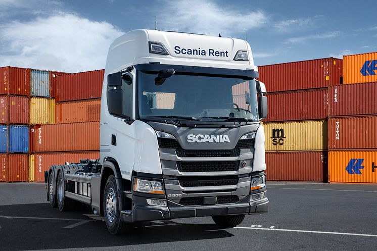 Scania Rent bietet auch Abrollkipper zur Miete