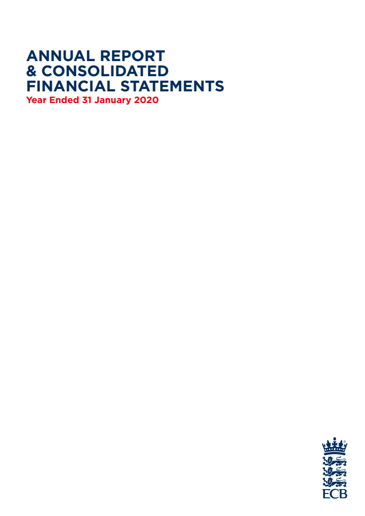 ECB Consolidated Financial Statements 2019-20