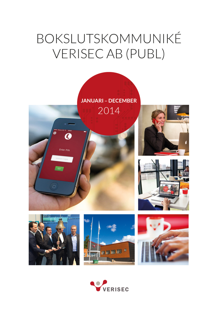 Bokslutskommuniké 2014 - Verisec AB (publ)