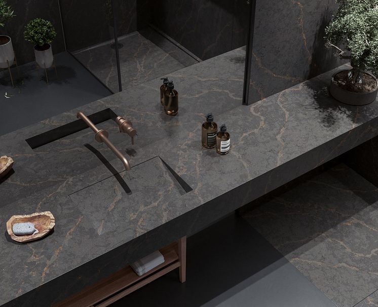 Bohemian Flame_Silestone_Le_Chic_Bath