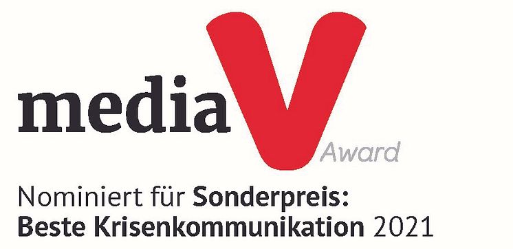 Media V Award "Beste Krisenkommunikation"