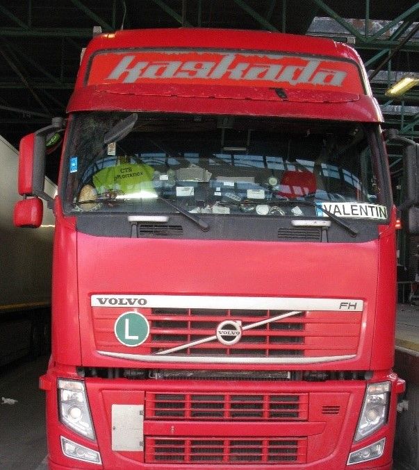Valentin Antanasov's lorry