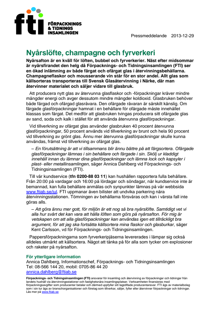 Nyårslöfte, champagne och fyrverkeri